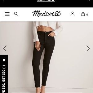 Madewell High Rise Skinny Jeans